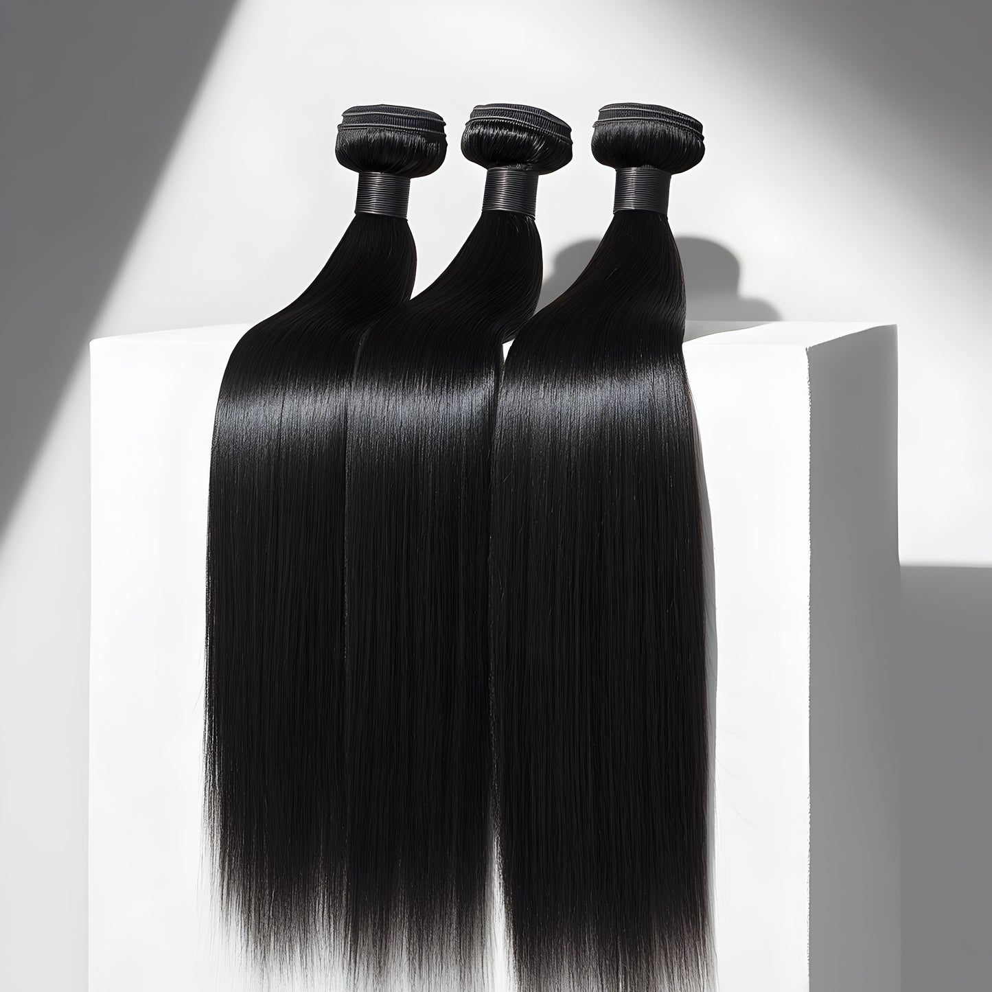 100% Virgin Indian Hair Bundles – Natural Straight 3 Bundle Set