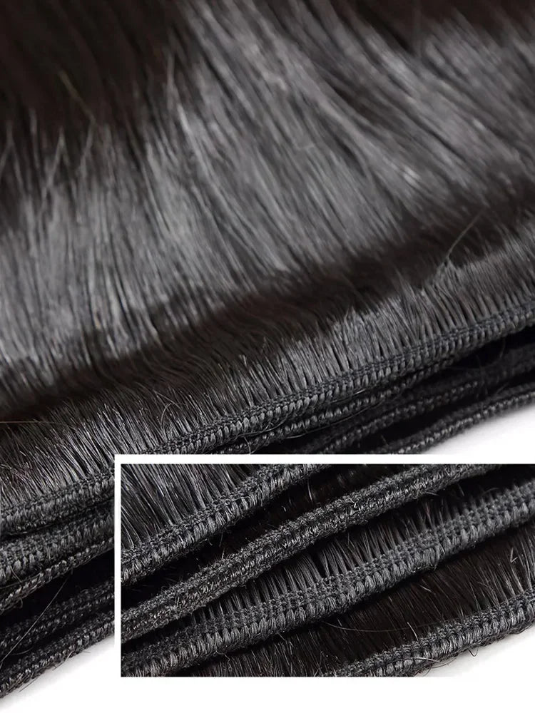 Brazilian Straight 100% Human Hair Bundles Deal