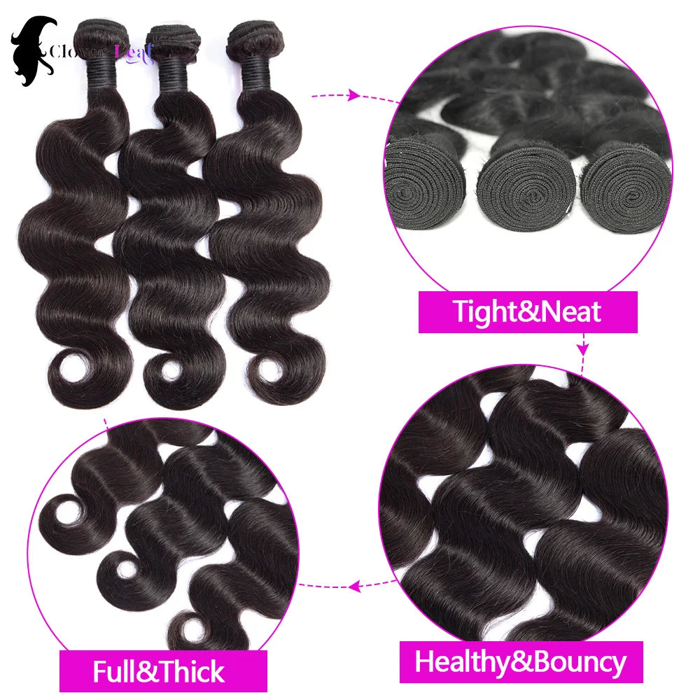 100% Raw Human Hair Body wave bundles