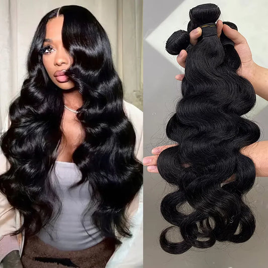 100% Raw Human Hair Body wave bundles