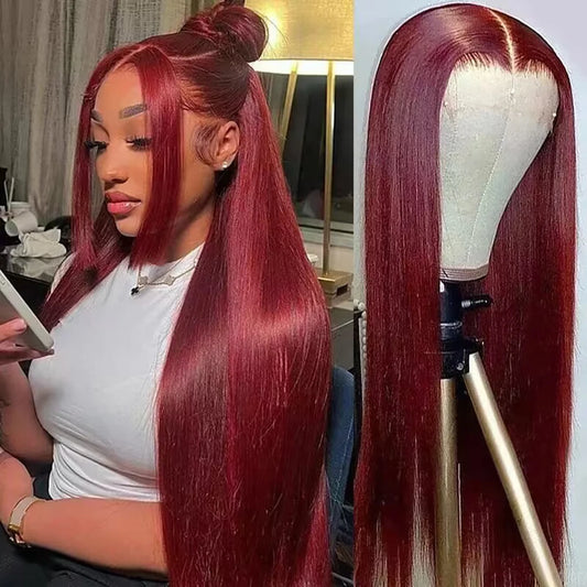 Cherry Red Lace Wig