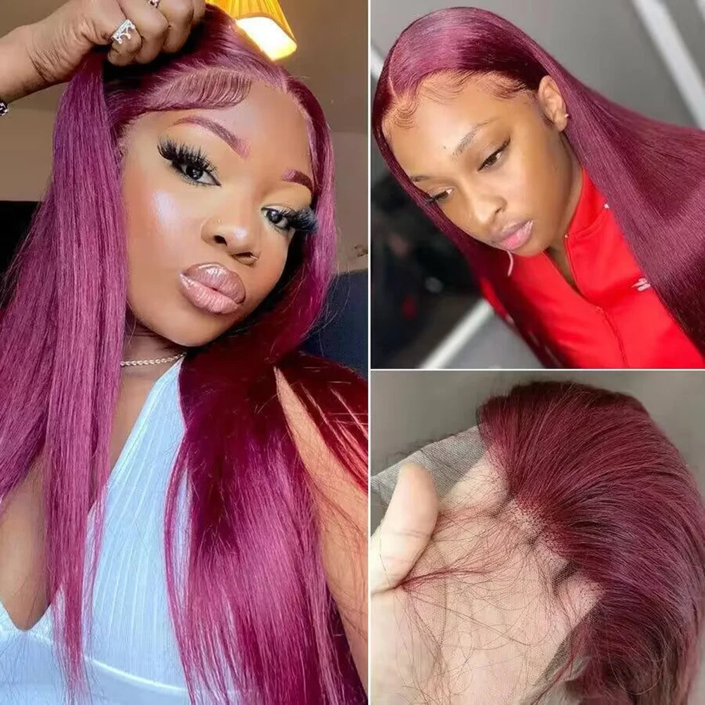 Cherry Red Lace Wig