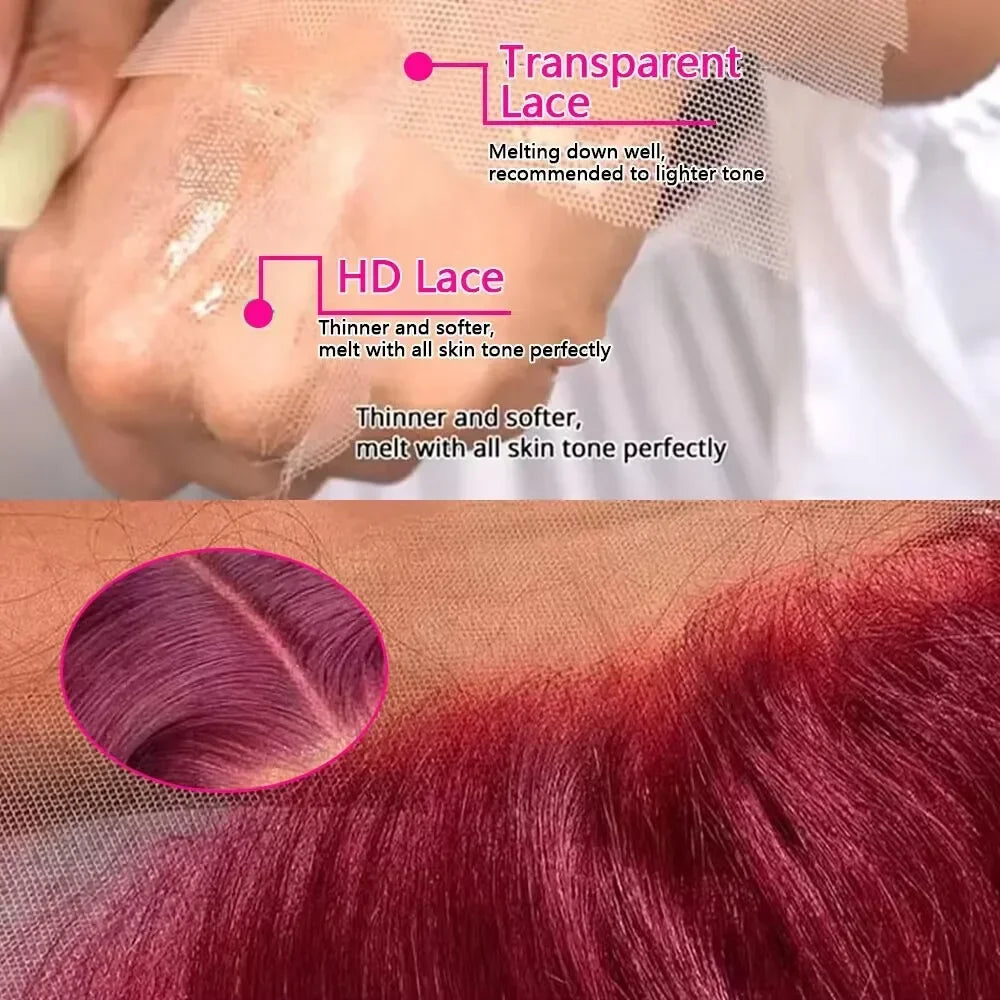 Cherry Red Lace Wig