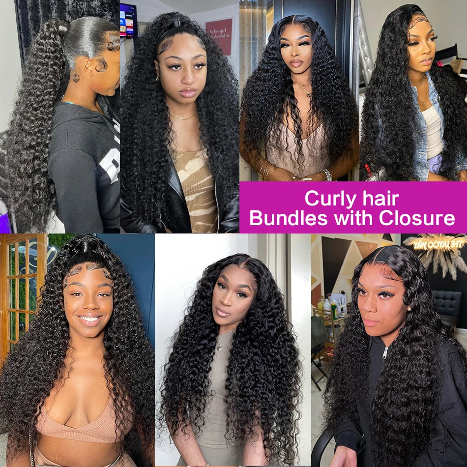 Deep Wave 100% Brazilian Human Hair Bundles